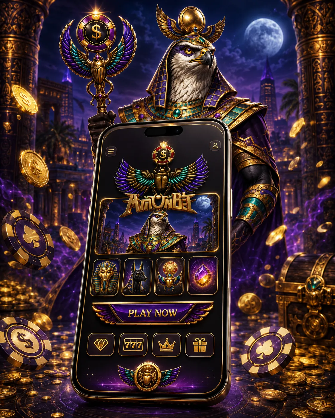 AmunBet app populaire games menu