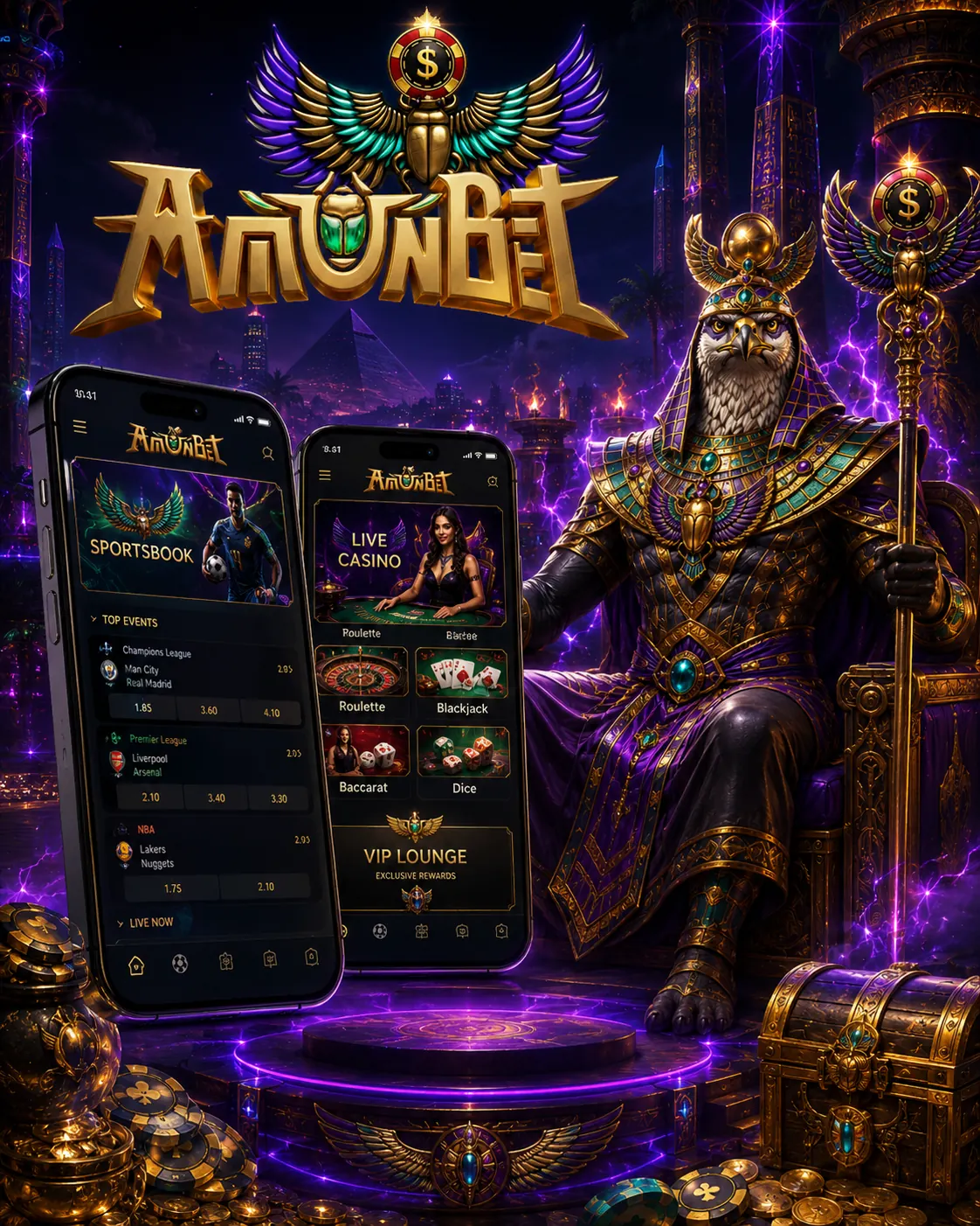AmunBet app sportsbook en live casino